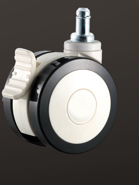 光（guāng）杆（gǎn）帶（dài）刹（shā）PU輪2.5寸