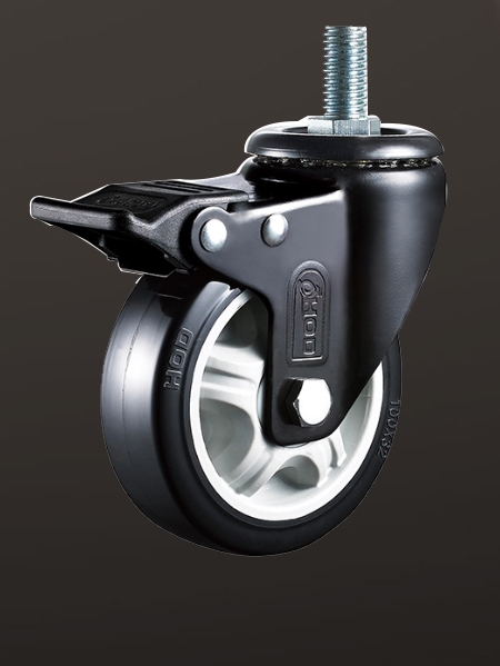 絲杆雙刹PU輪（lún）