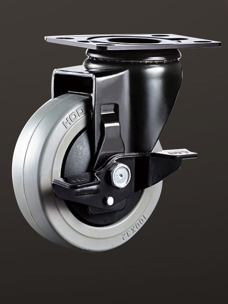 平底邊刹橡膠輪