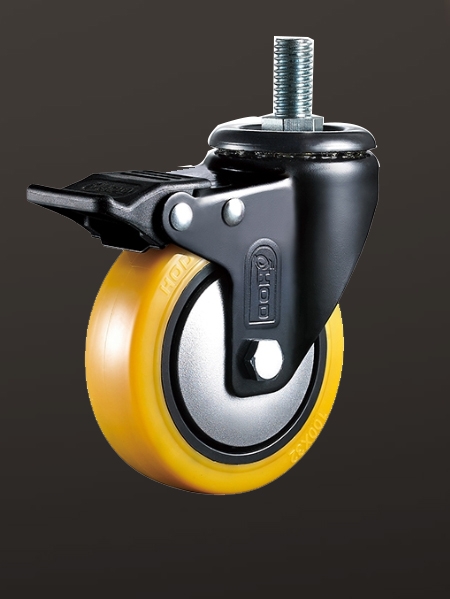 絲杆（gǎn）雙刹PU輪