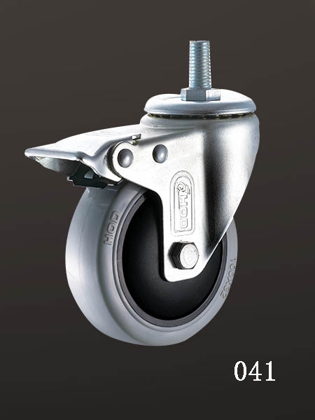 絲杆邊刹塑料腳輪（lún）