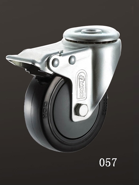 孔（kǒng）頂雙刹PU輪