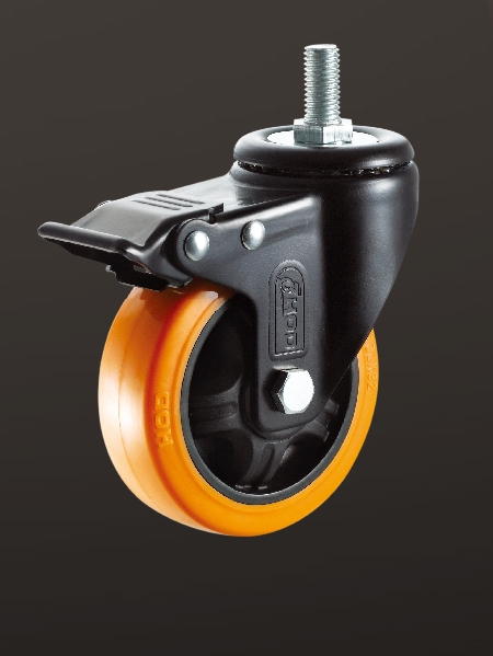 絲（sī）杆雙刹PU輪