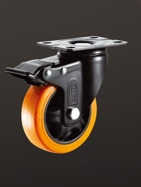 平底雙（shuāng）刹PU輪