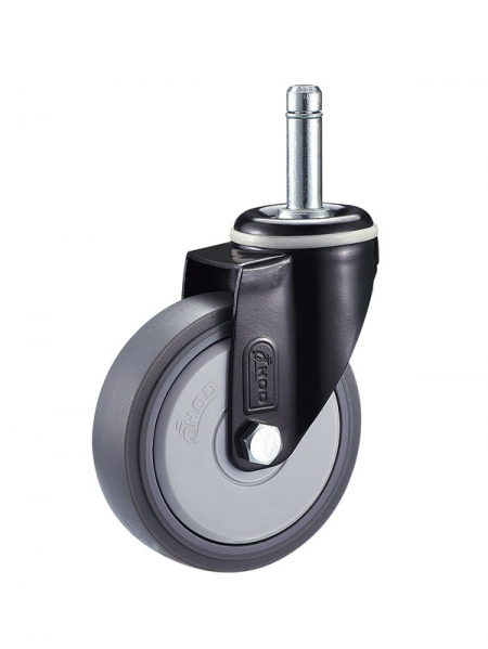 41係列-25寸（cùn）光活動（dòng）單軸承灰色TPR輪(黑漆)