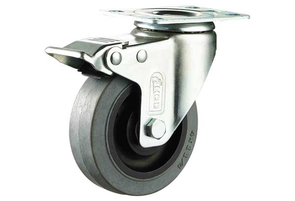 平底單刹（shā）不鏽鋼腳輪