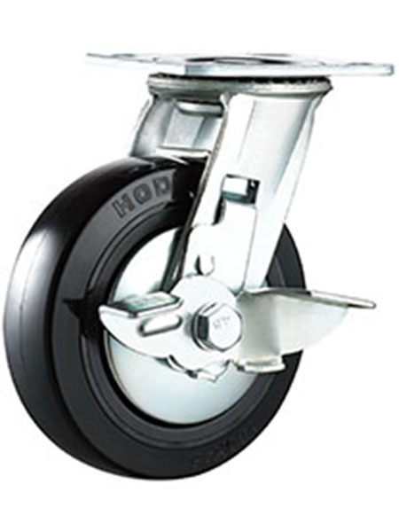 雙波盤（pán）橡膠腳輪