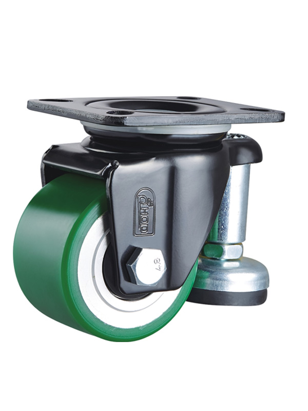 低重心平底（dǐ）帶調節腳輪